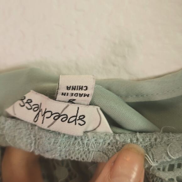 Speechless women's mint green lace sundress size small - Picture 5 of 8